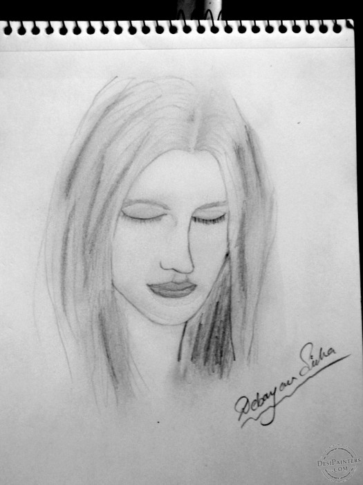 Sketch of Dream Girl - Desi Painters