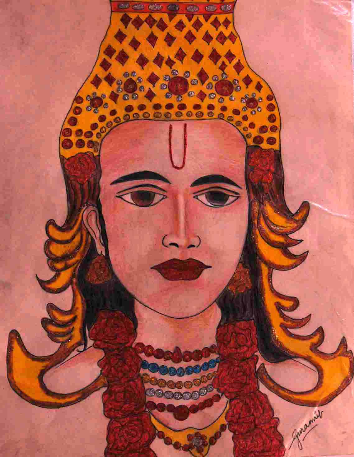 Vishnu Ji Handmade drawing by me . : r/hinduism