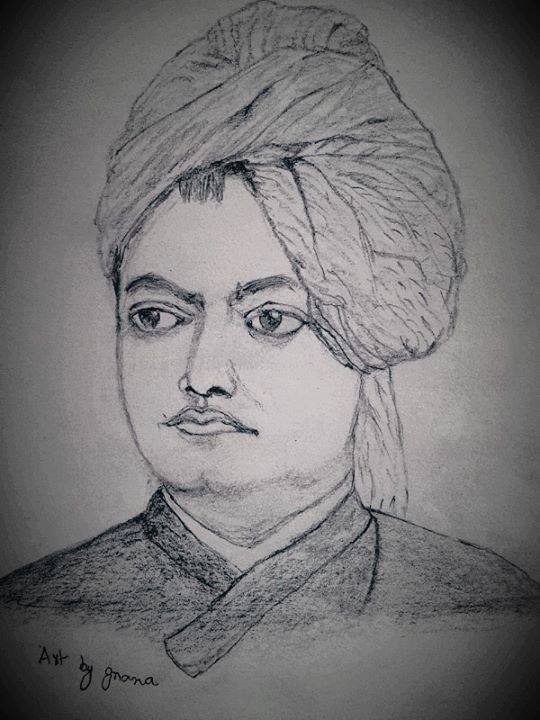 Swami Vivekananda Easy Sketch... - An Artist at Heart | Facebook