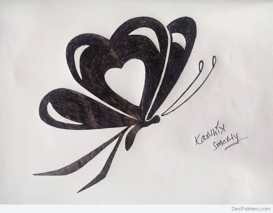 Numata Longwing Butterfly Pencil Sketch p91 | Bohan Art