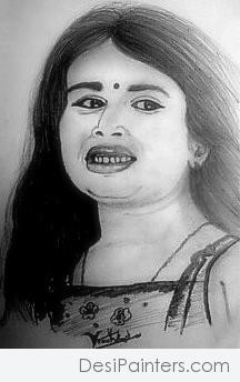 Pencil Sketch Of A Girl