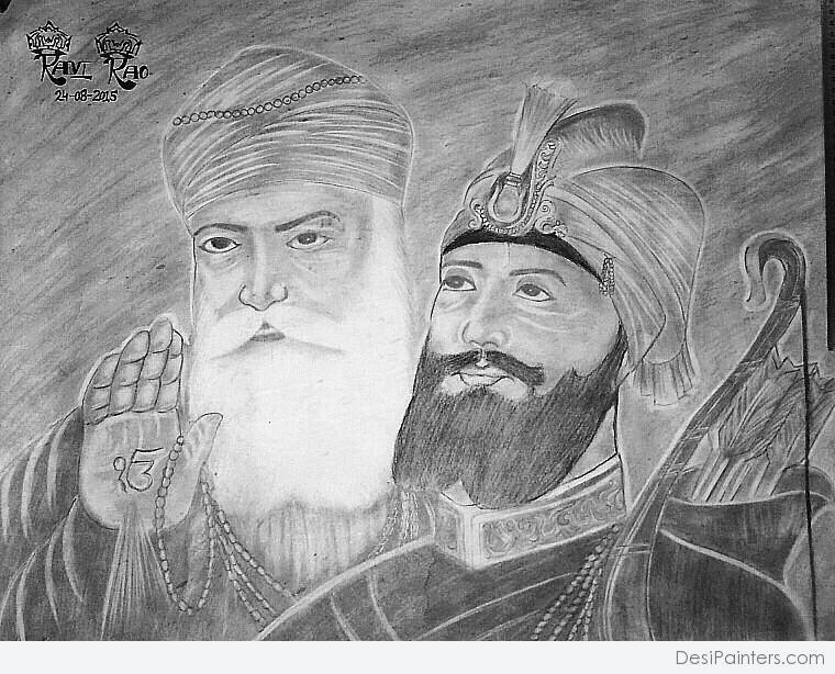 KARAN Bamrah Sketches - Guru Gobind Singh g de parkash diwas di lakh lakh  vadai hove g.... ✏️Art with ❤️..... | Facebook