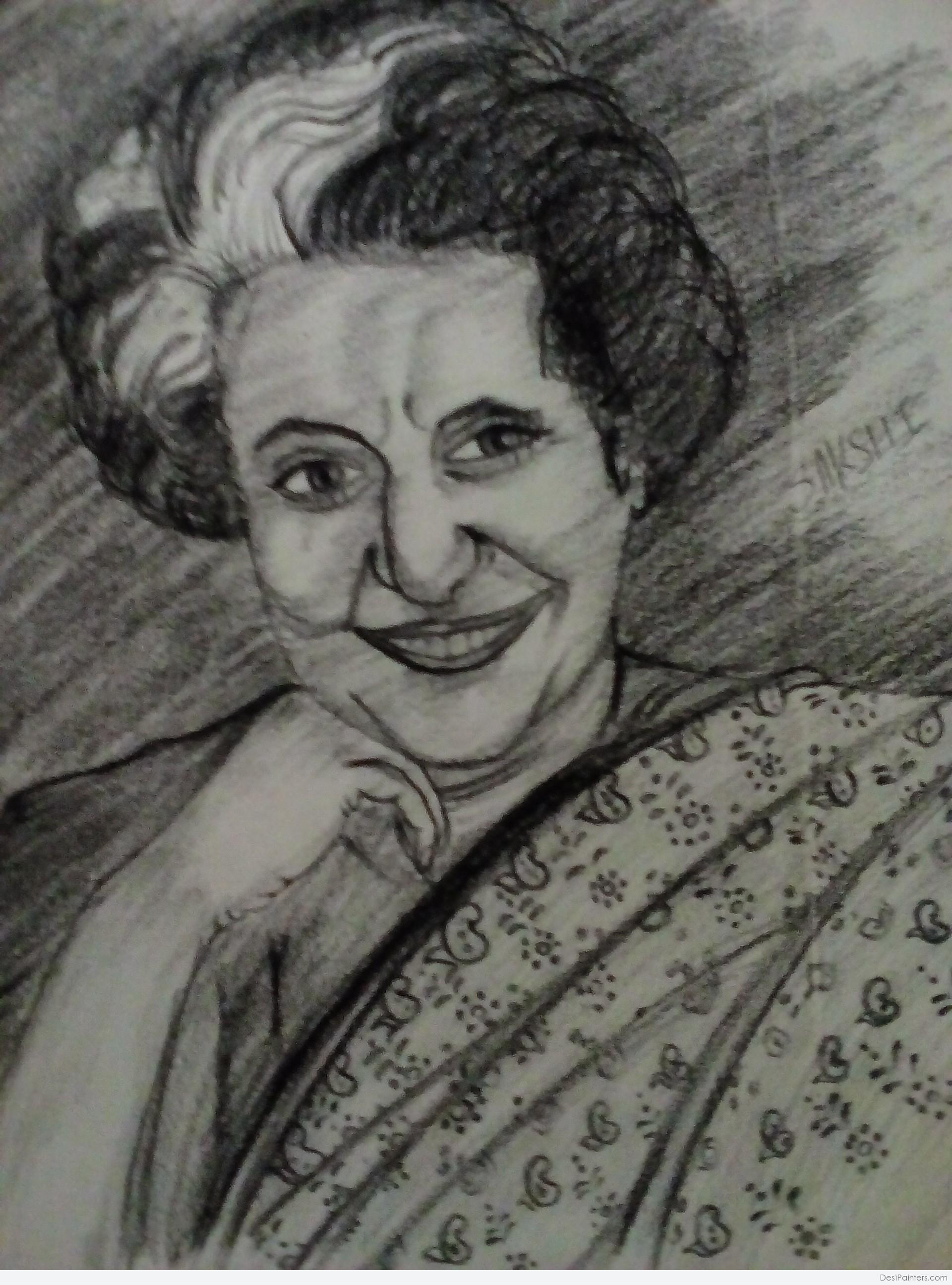 Indira Gandhi vector illustration 17614630 Vector Art at Vecteezy