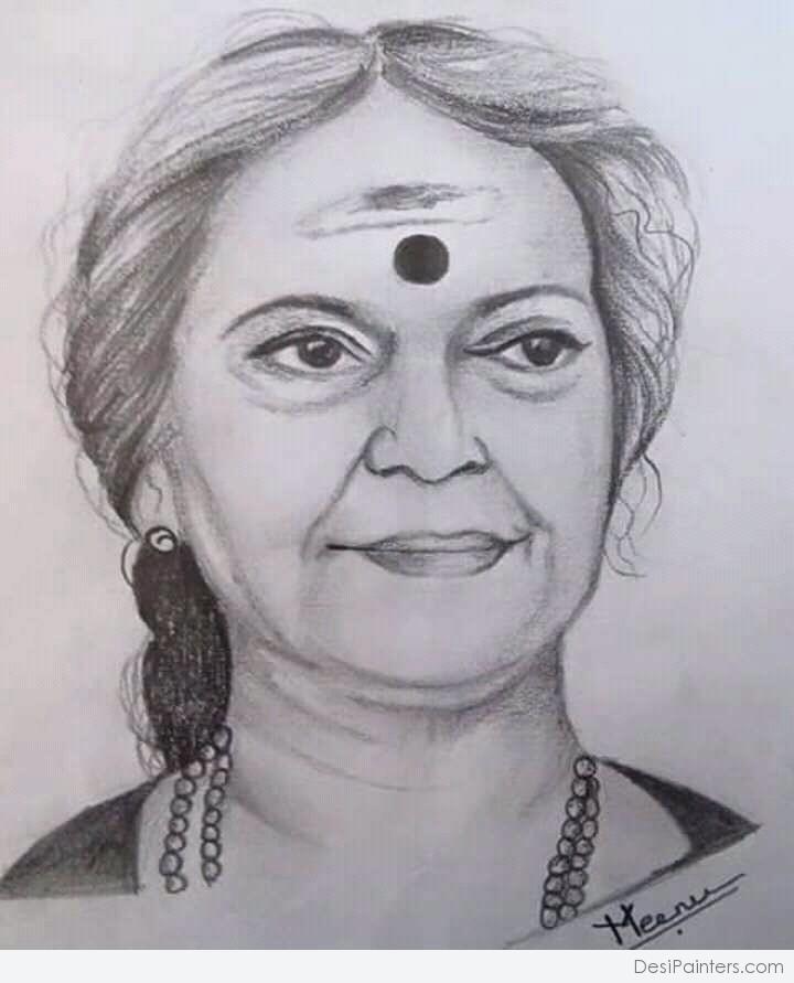 rajasthani lady sketch | Pencil sketch, Female sketch, Drawings