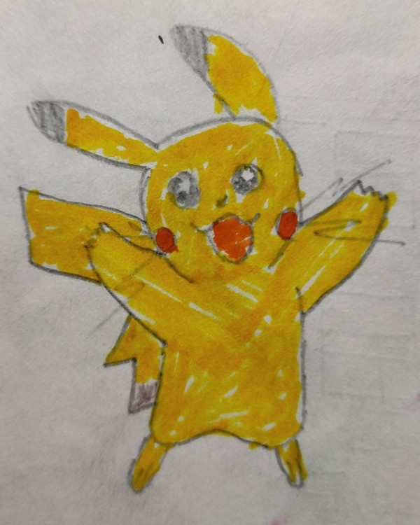 A cute Pikachu by arnav kumar