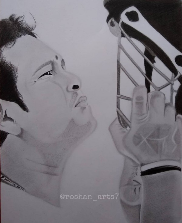 Sachin Tendulkar Sketch by Roshan Arts