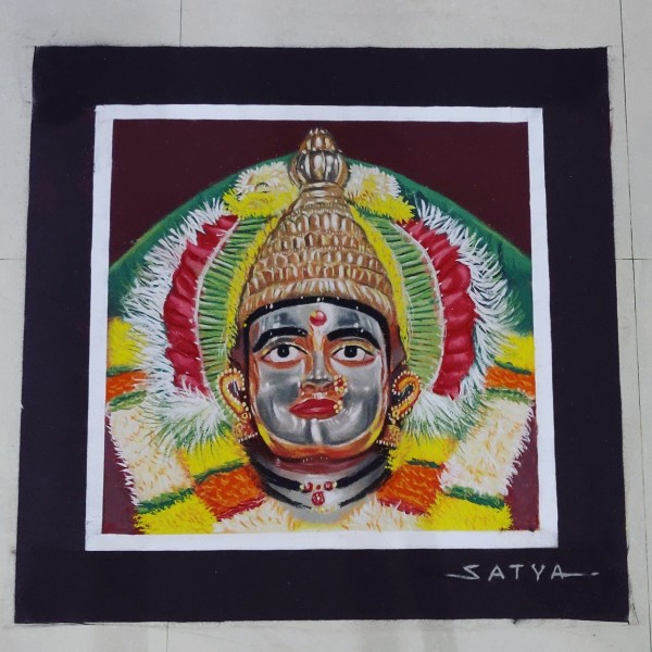 Ratneshwari aai rangoli