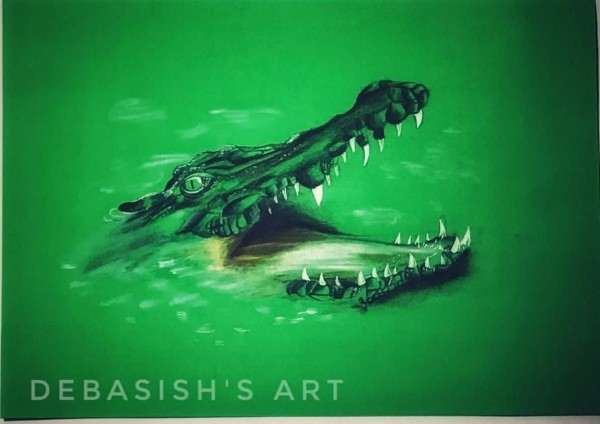 Crocodile - DesiPainters.com