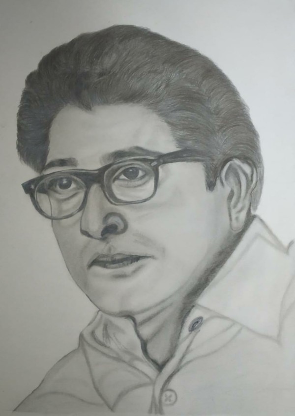 Pencil Sketch of Raj Saheb Thackeray - DesiPainters.com