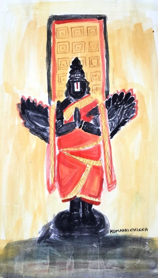 Garudalwar thirumala - DesiPainters.com