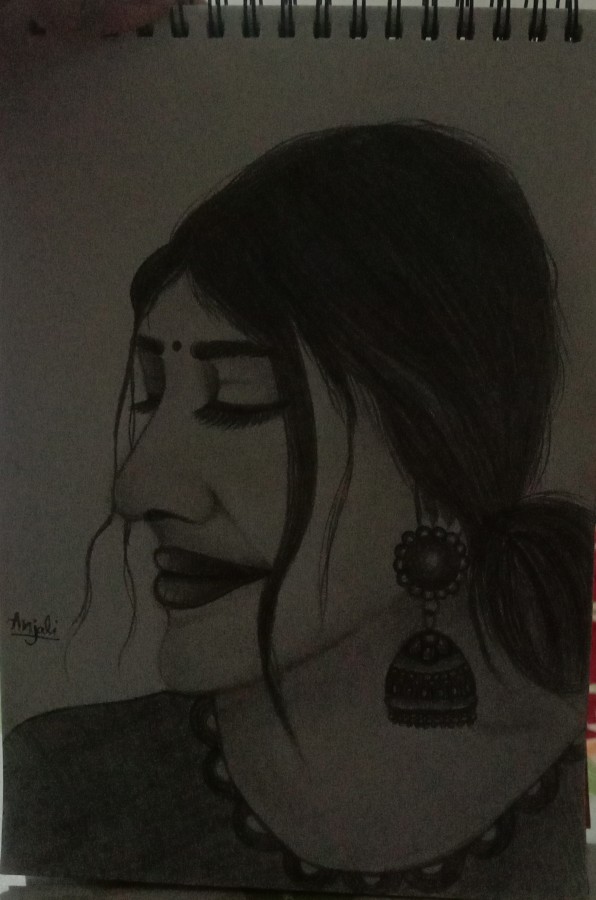 Beautiful women  pencil sketch