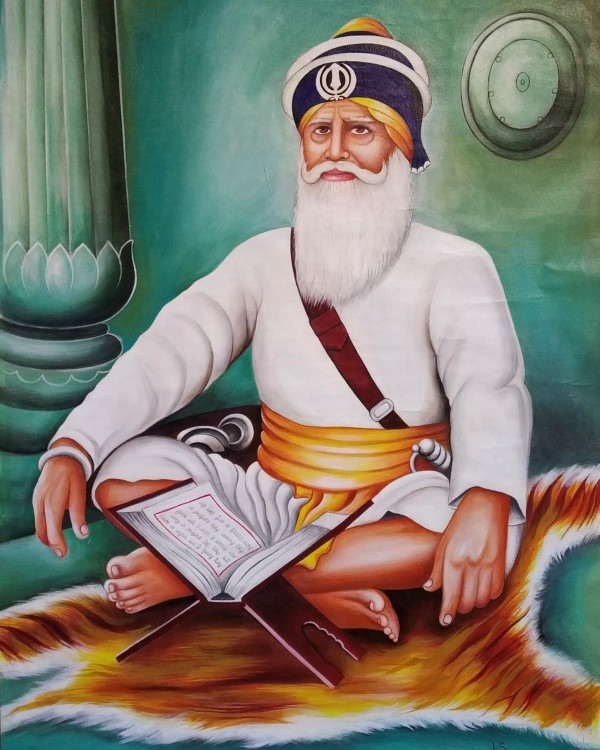 Painting of Dhan Dhan Baba Deep Singh Ji - DesiPainters.com