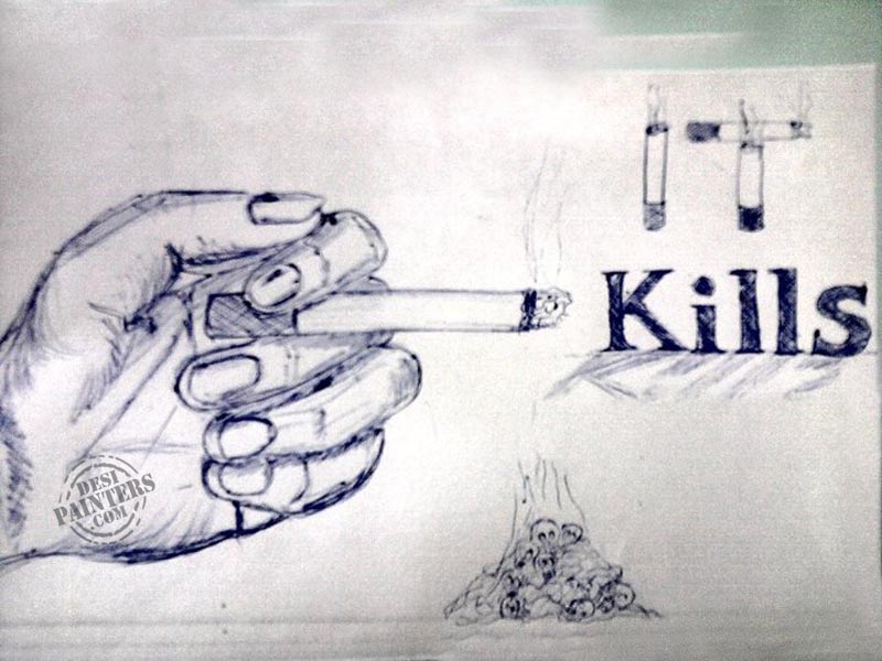 Cigarette Drawing With Smoke ~ Pin On Cigarette Aesthetic | Bocadewasuer